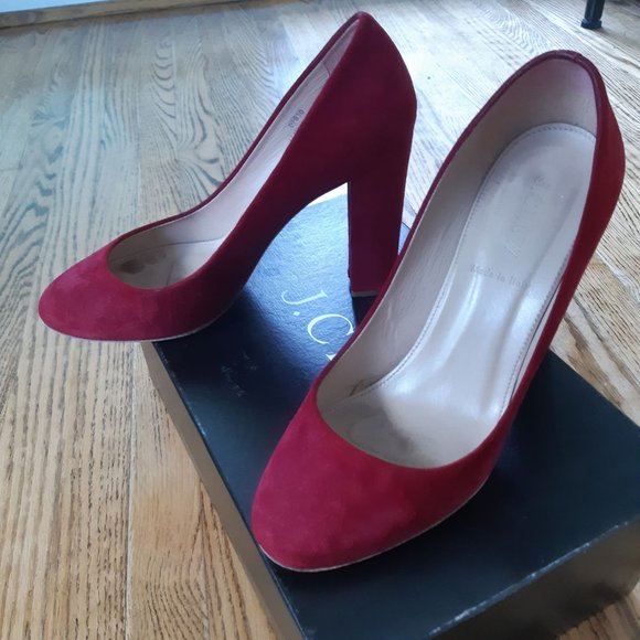 J Crew red suede pumps - Picture 5 of 13